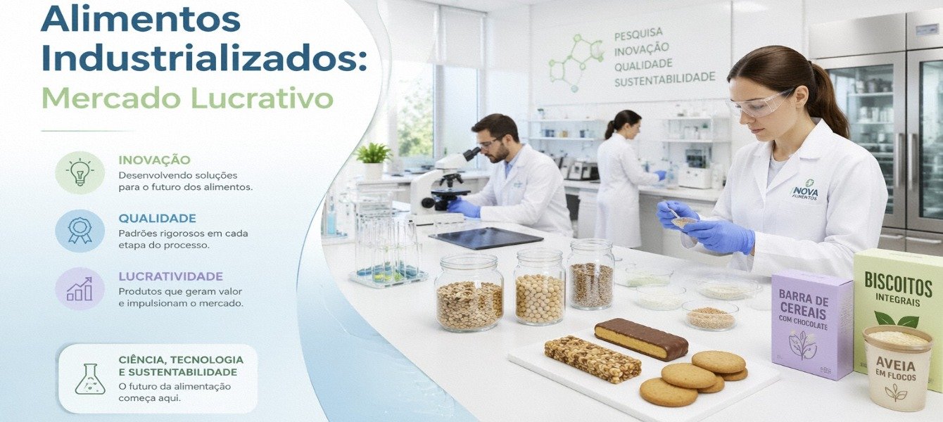 Alimentos Industrializados: Mercado Lucrativo 2026