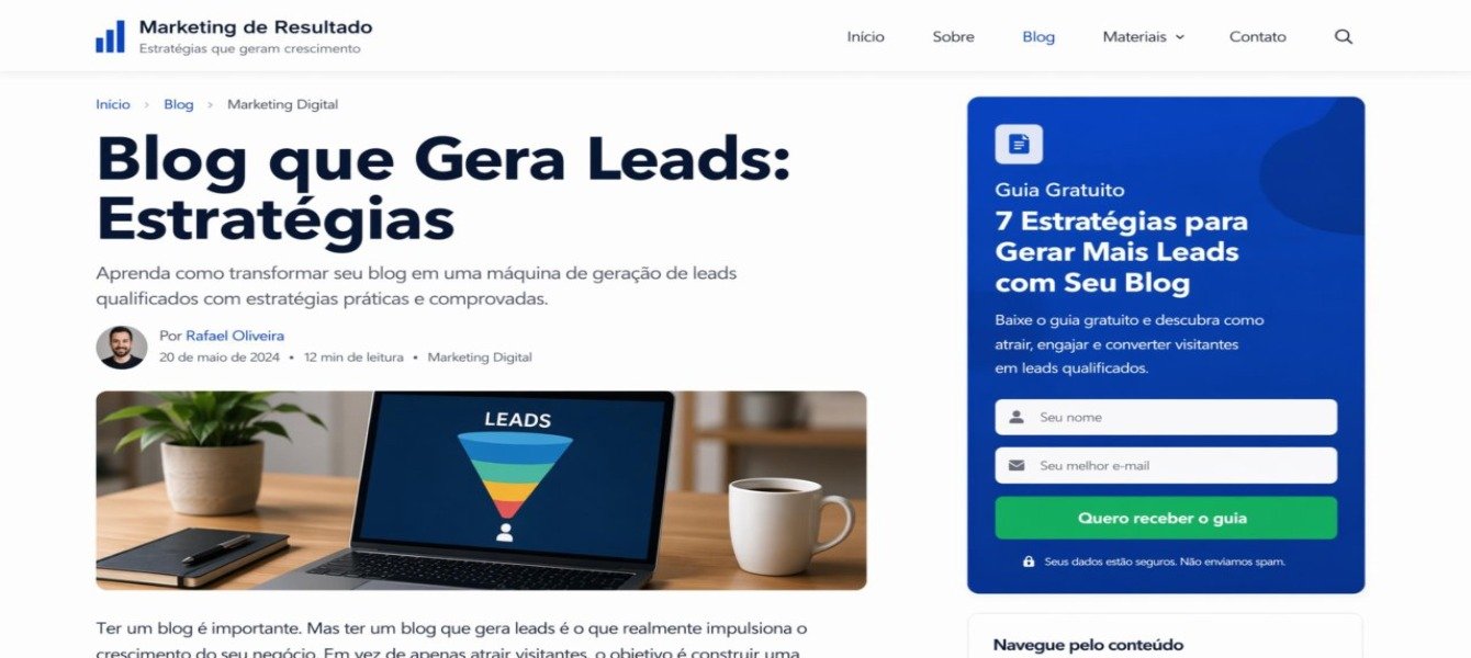 Blog que Gera Leads: Estratégias para 2026