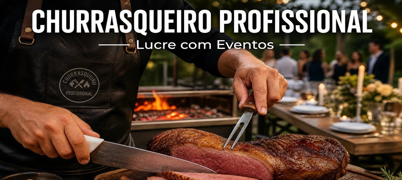 Churrasqueiro Profissional: Lucre com Eventos 2026