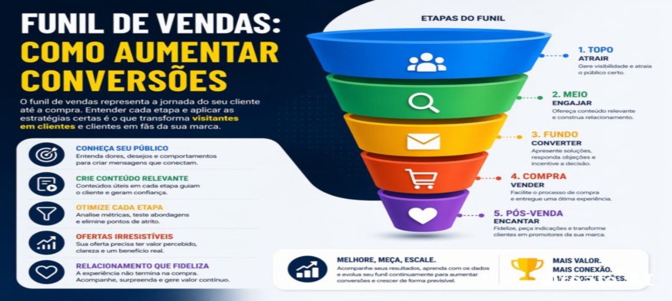 Funil de Vendas: Como Aumentar Conversões em 2026