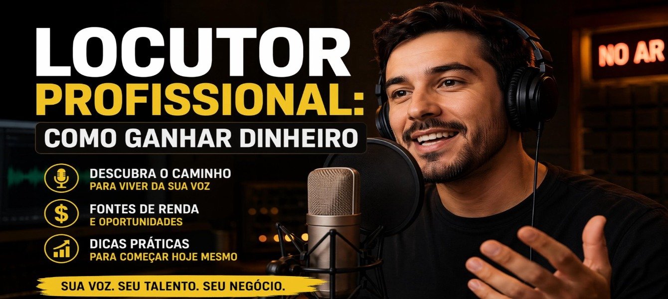 Locutor Profissional: Como Ganhar Dinheiro em 2026