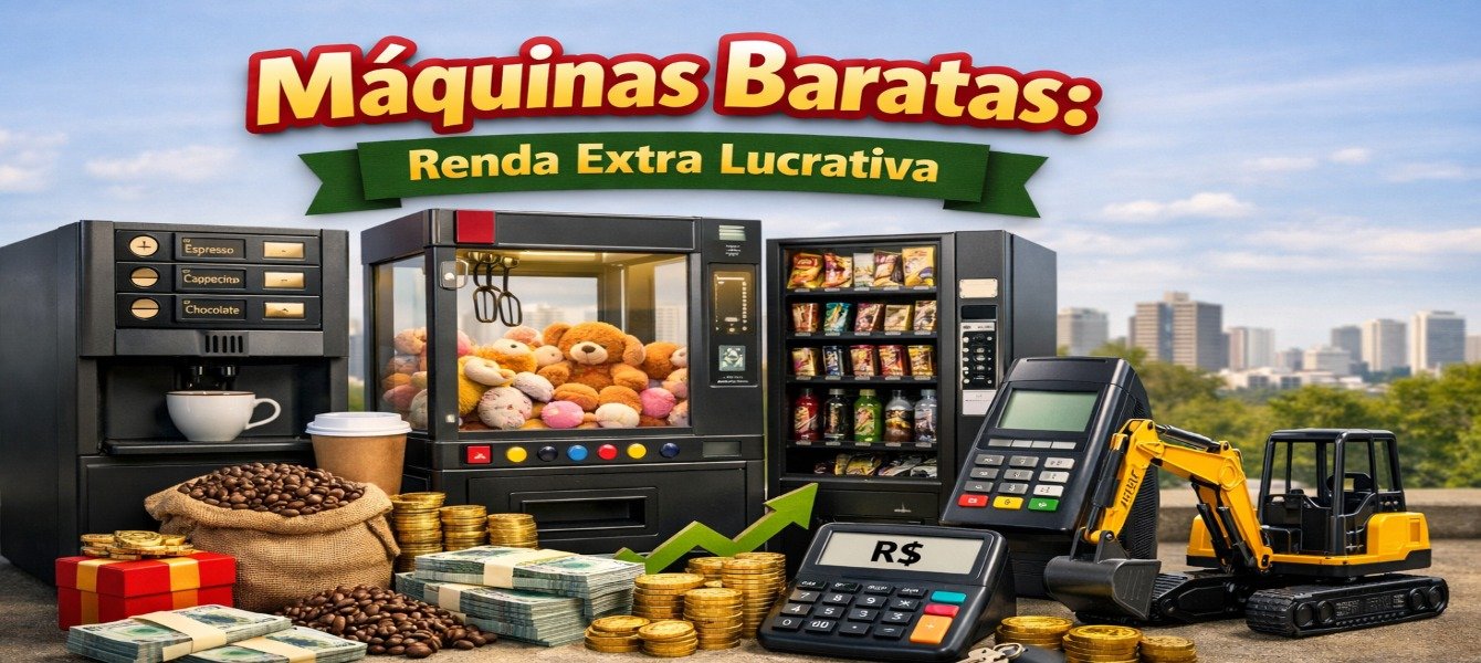 Máquinas Baratas: Renda Extra Lucrativa em 2026