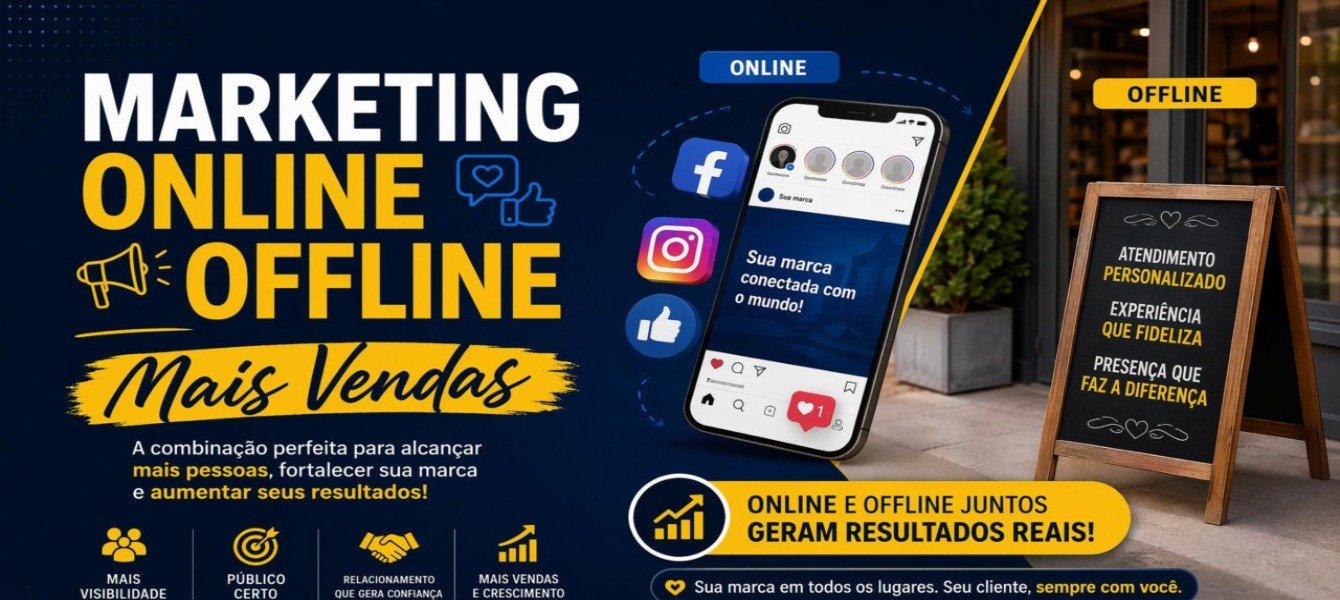 Marketing Online e Offline: Mais Vendas em 2026