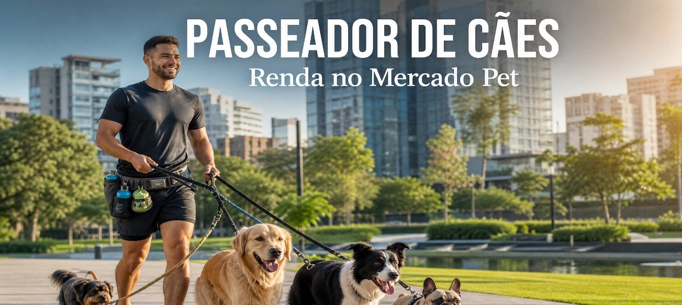 Passeador de Cães: Renda no Mercado Pet em 2026
