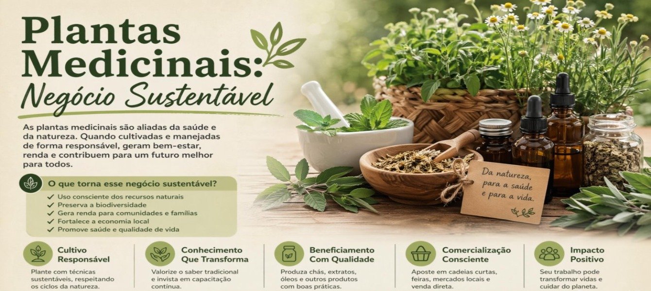 Plantas Medicinais: Negócio Sustentável 2026
