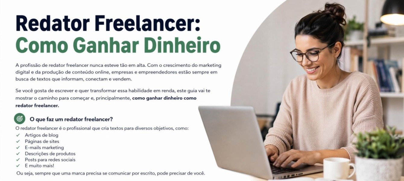 Redator Freelancer: Como Ganhar Dinheiro em 2026