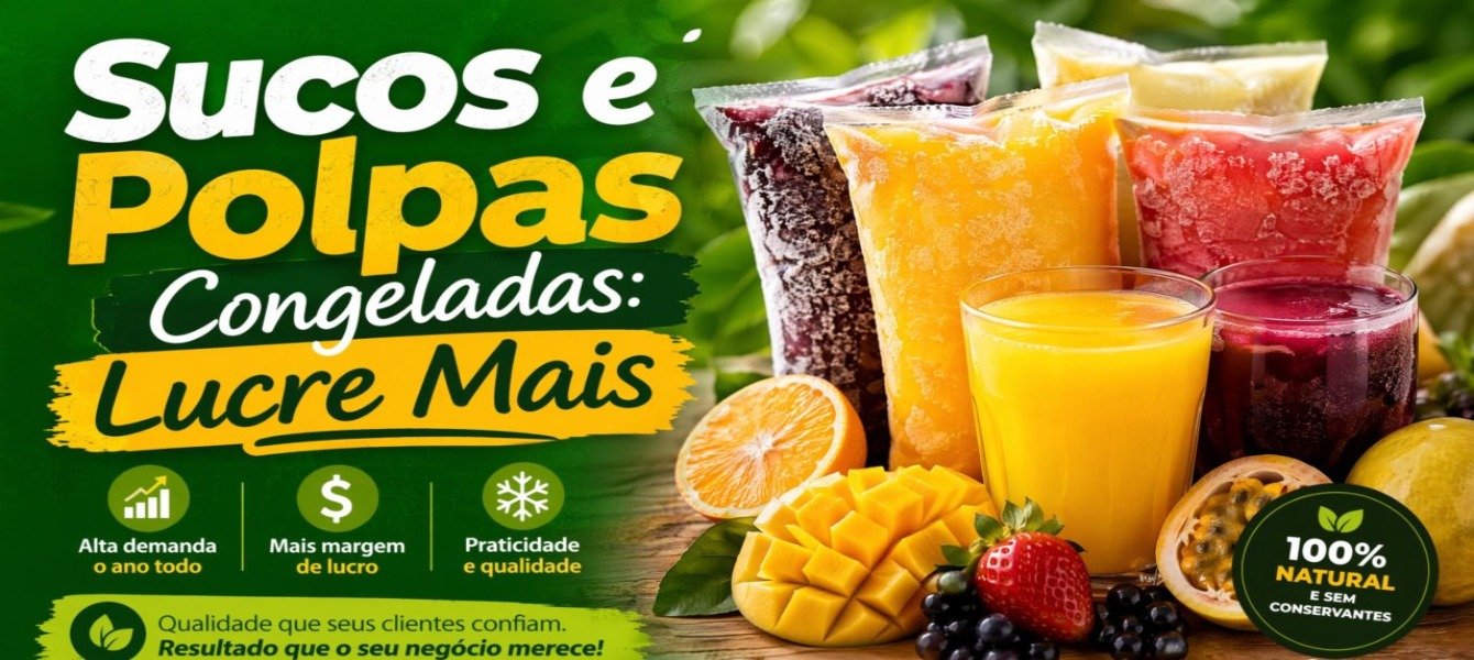 Sucos e Polpas Congeladas: Lucre Mais em 2026