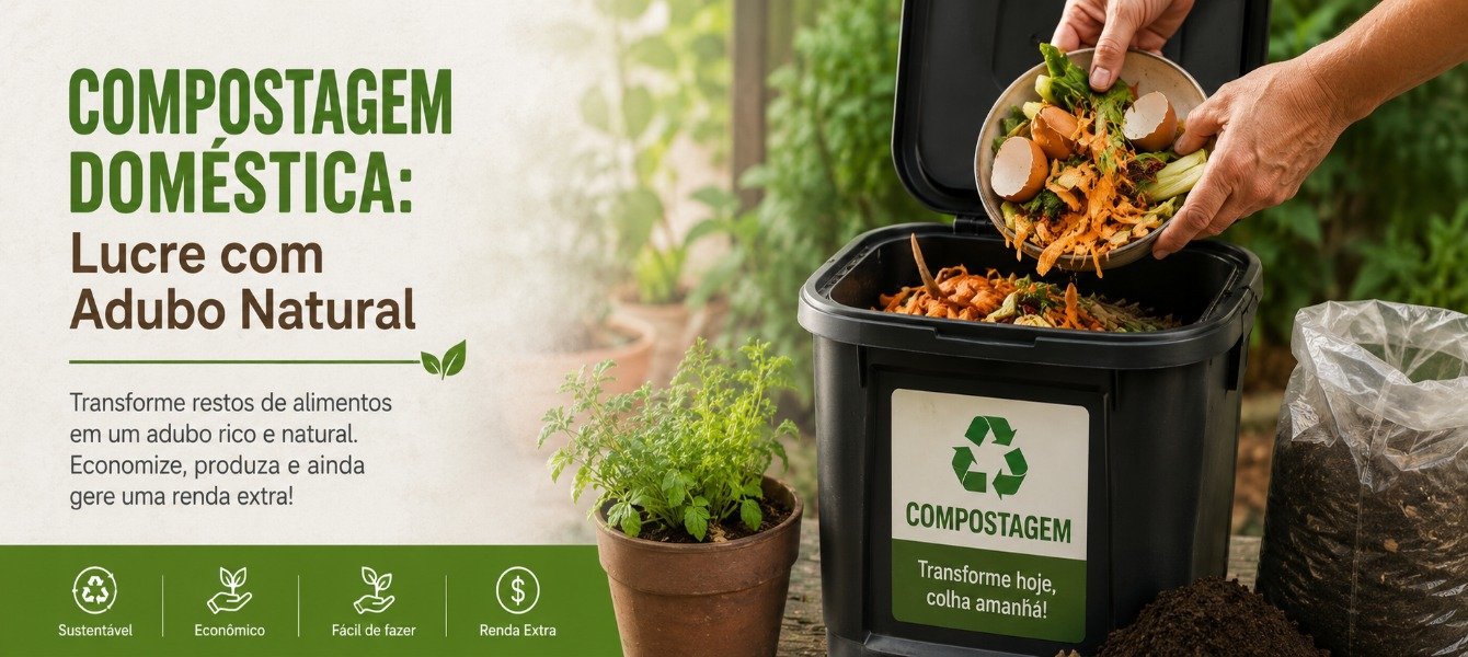 Compostagem Doméstica: Lucre com Adubo Natural em 2026