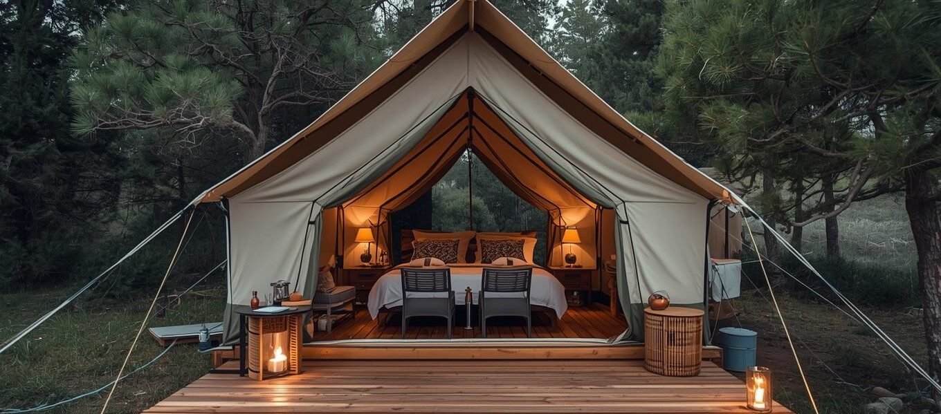 Acampamento de Luxo (Glamping): O Turismo Premium em Meio à Natureza