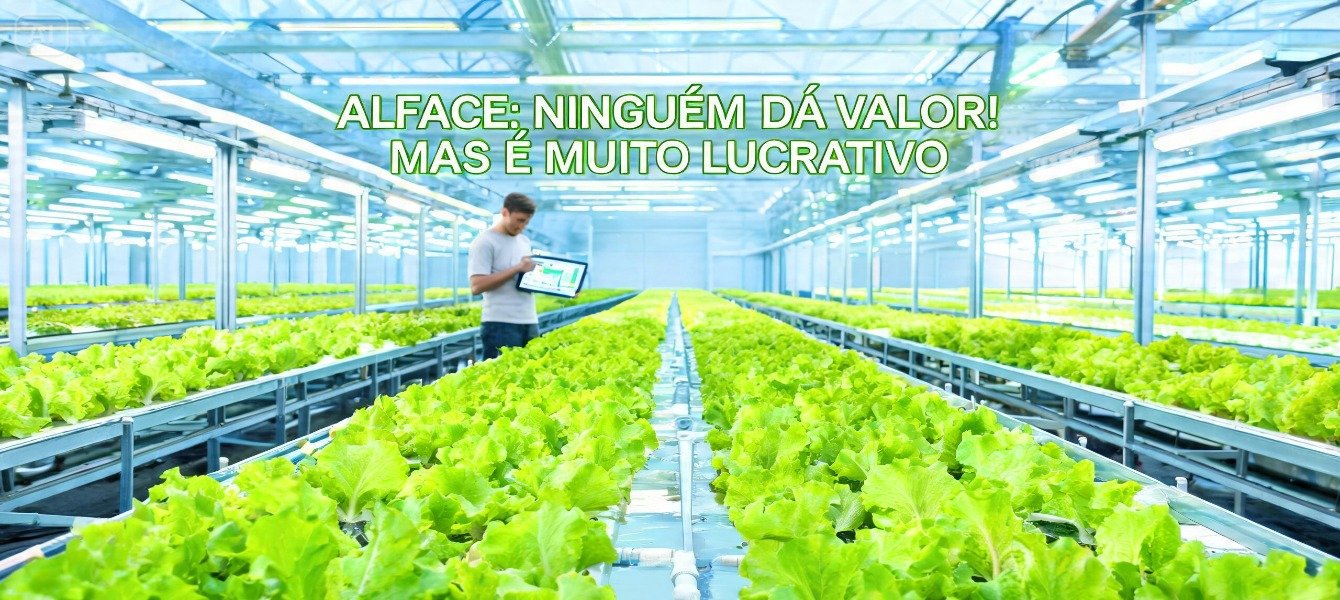 ALFACE: NINGUÉM DA VALOR! MAIS É MUITO LUCRATIVO