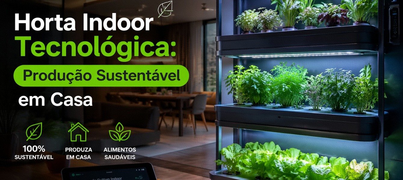 Horta Indoor Tecnológica: Produção Sustentável em Casa