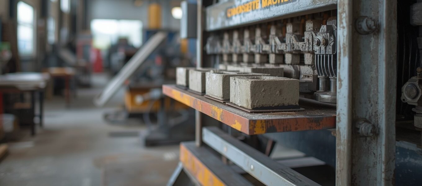 fábrica de blocos de concreto