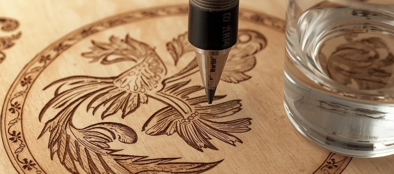 Pirógrafo: A Arte da Gravação em Madeira e Vidro