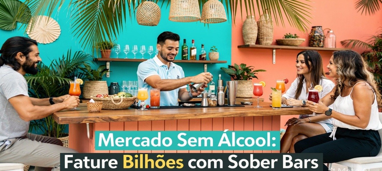 Sober Bars: O Mercado Bilionário Sem Álcool 2026