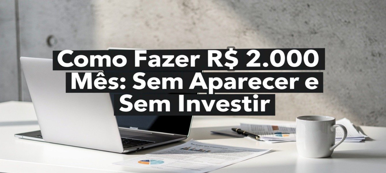 Como Fazer R$ 2.000 Mês: Sem Aparecer e Sem Investir 2026