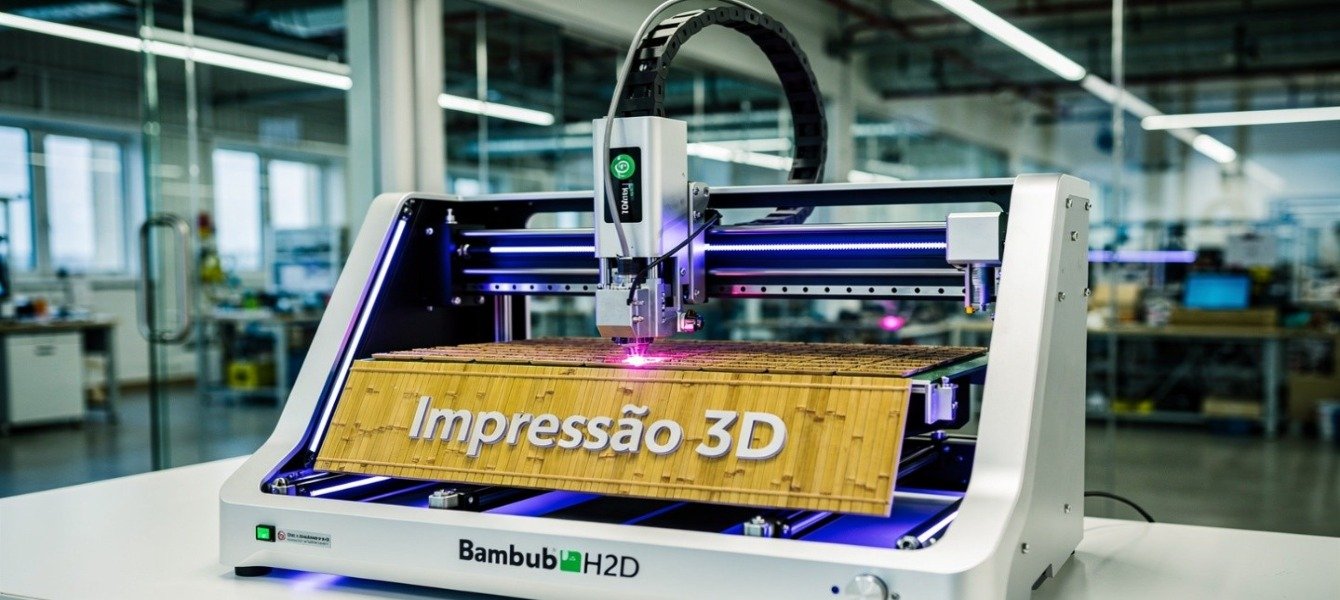 Impressão 3D: Corte a Laser com Bambu Lab H2D
