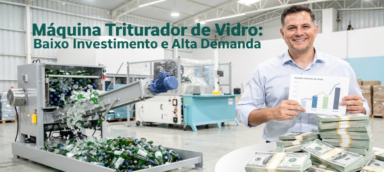Triturador de Vidro: Baixo Investimento e Alta Demanda