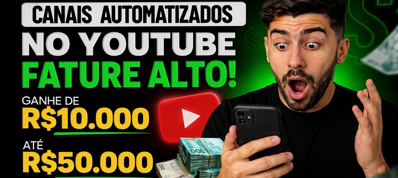 Canais Automatizados no YouTube: Como Ganhar Até R$ 50.000