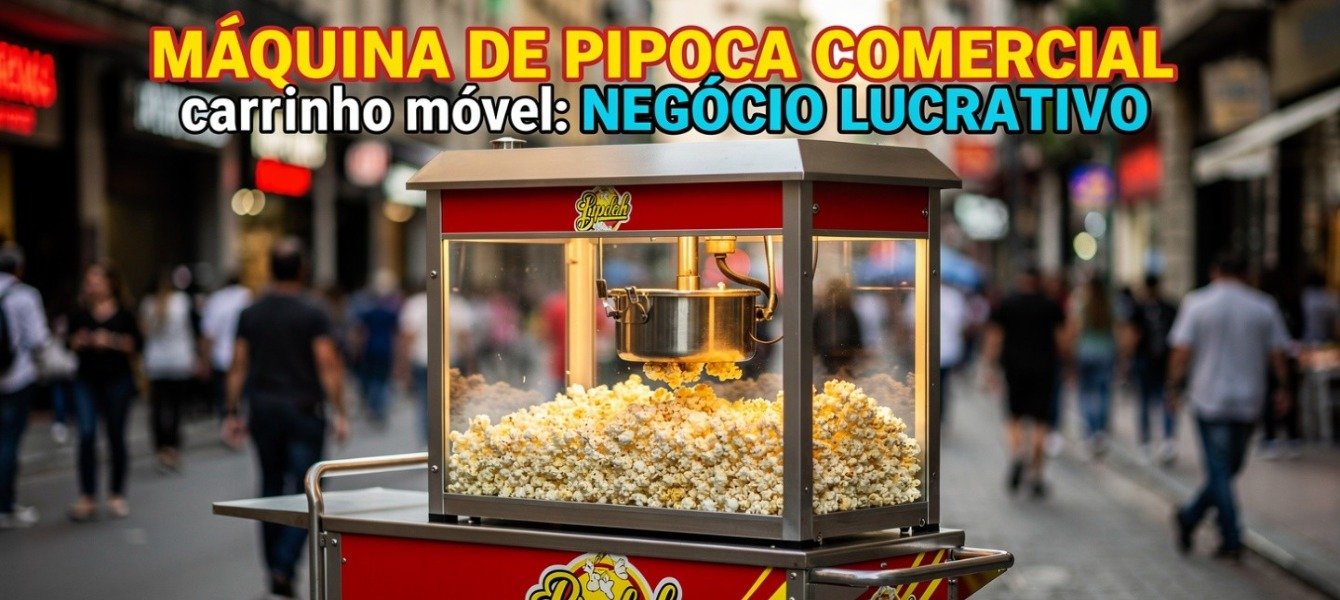 MÁQUINA DE PIPOCA COMERCIAL: NEGÓCIO LUCRATIVO