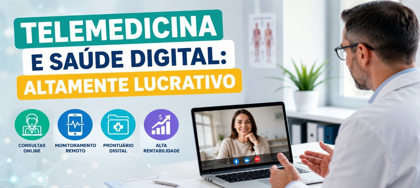 Telemedicina e Saúde Digital: Altamente Lucrativo 2026