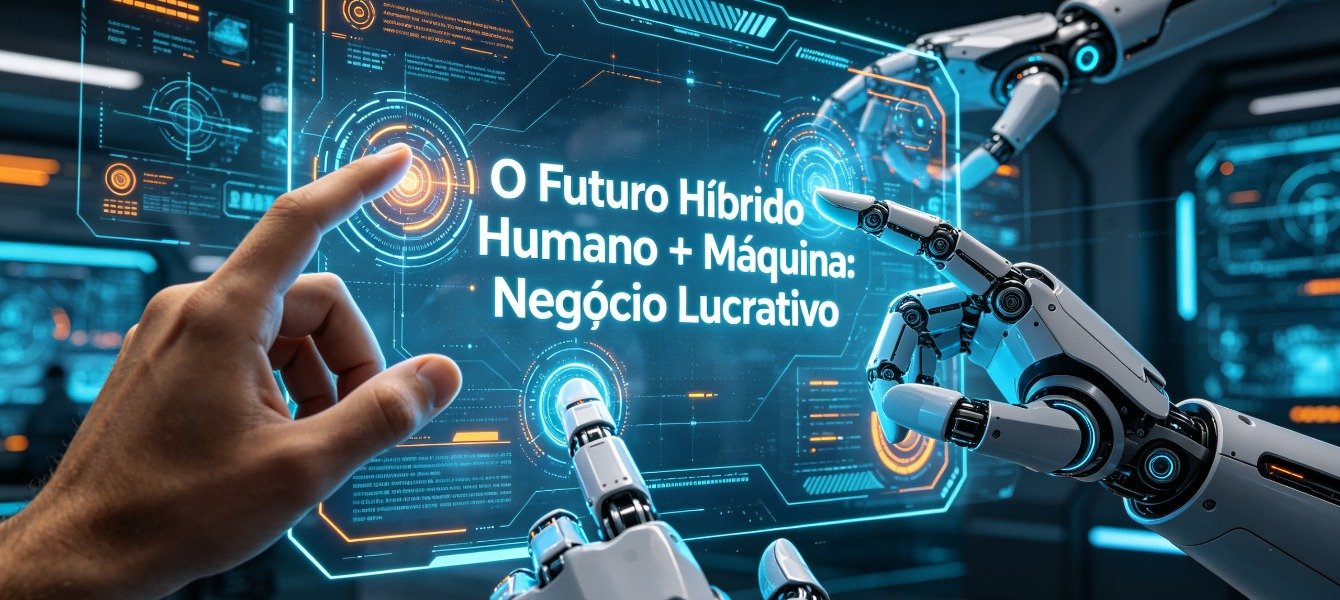 O Futuro Híbrido Humano + Máquina: Negócio Lucrativo 2026