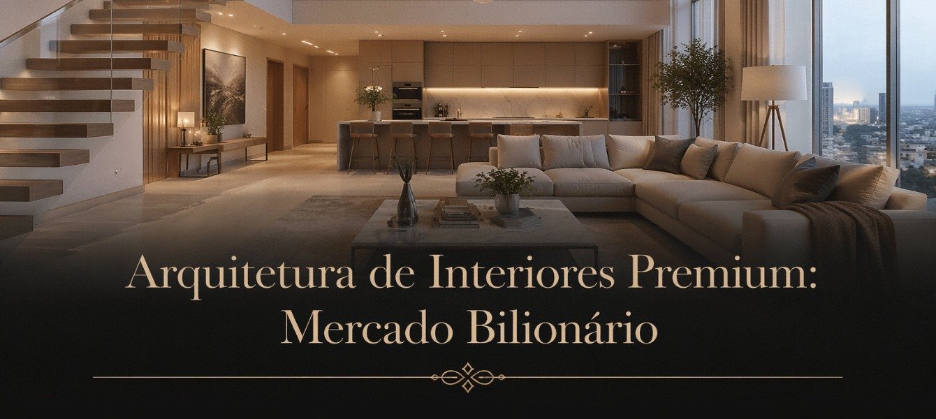 Arquitetura de Interiores Premium: Mercado Bilionário 2026