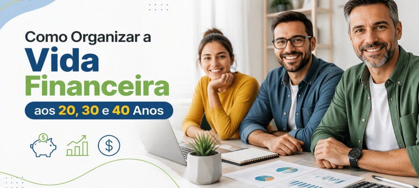 Como Organizar a Vida Financeira aos 20, 30 e 40 Anos